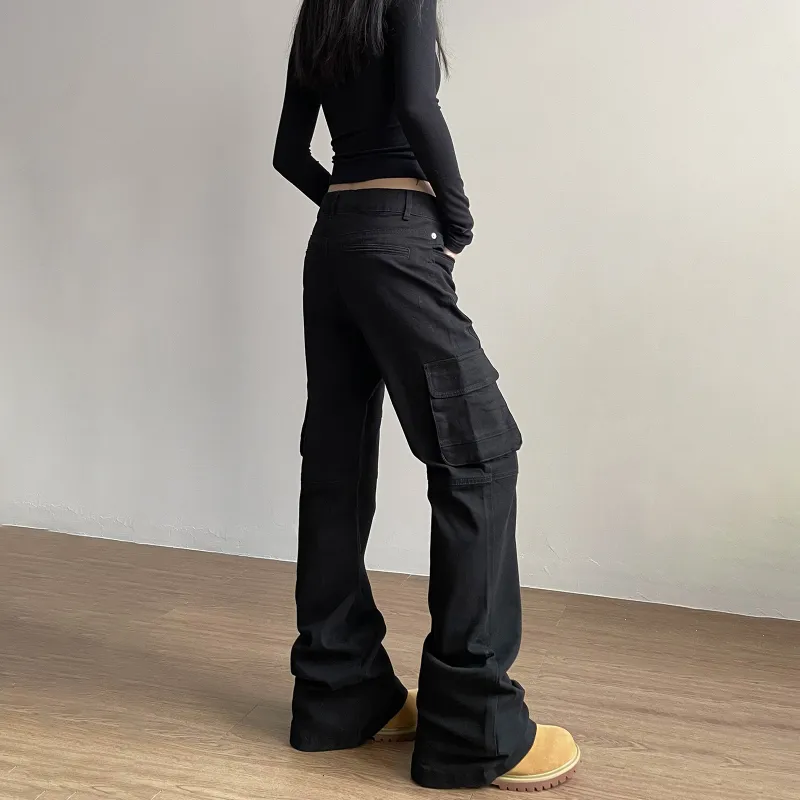 NEVER RULE Casual Pants Unisex Matte Black-6