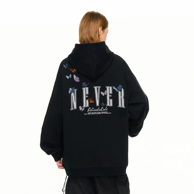 NEVER RULE Sweatshirt Unisex White Heather Gray-4