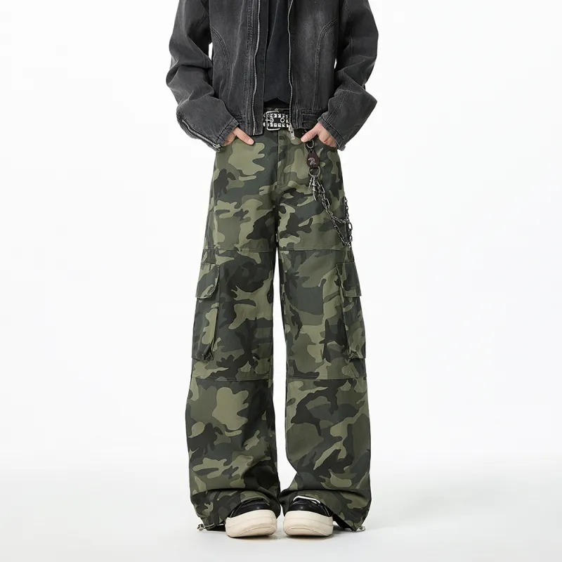 NEVER RULE Casual Pants Unisex Green-1