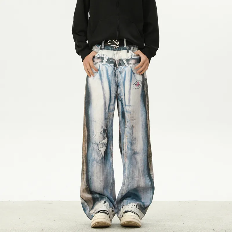 NEVER RULE Jeans Unisex Ice Blue-2
