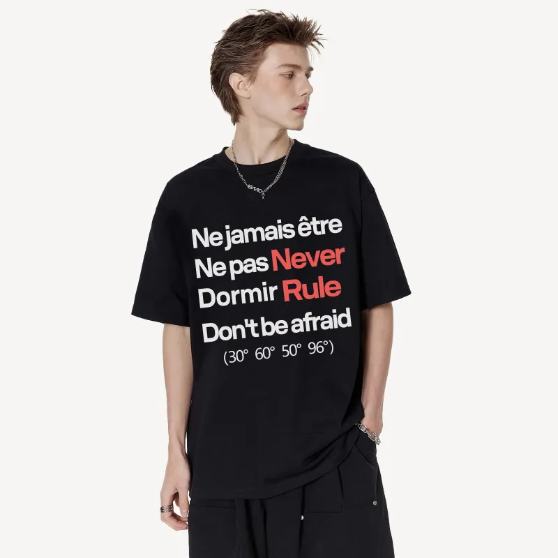 NEVER RULE T Shirts Unisex-2