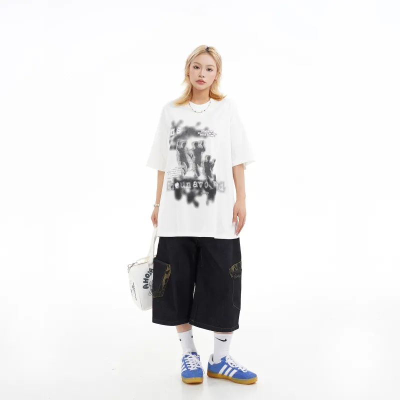 NEVER RULE Denim Shorts Unisex-8