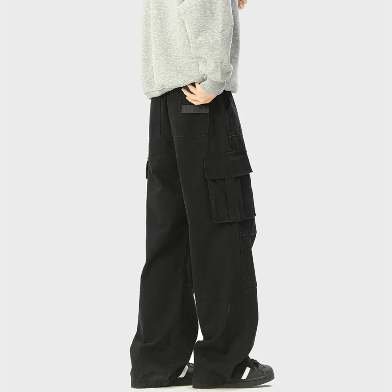 NEVER RULE Casual Pants Unisex Apricot-6