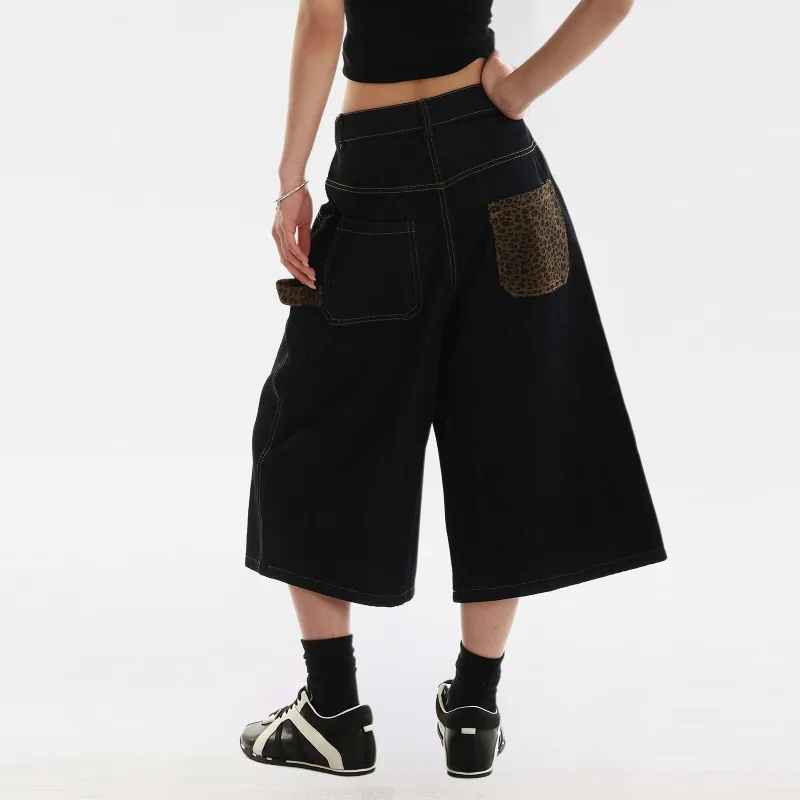 NEVER RULE Denim Shorts Unisex-4