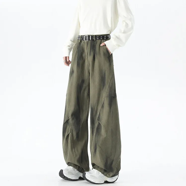 NEVER RULE Casual Pants Unisex Khaki-6