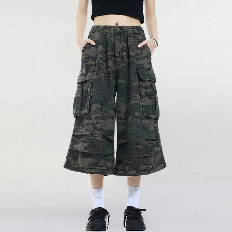 NEVER RULE Casual Shorts Unisex Camouflage-1