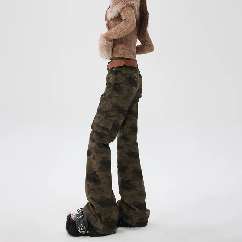 NEVER RULE Casual Pants Unisex Camouflage-1