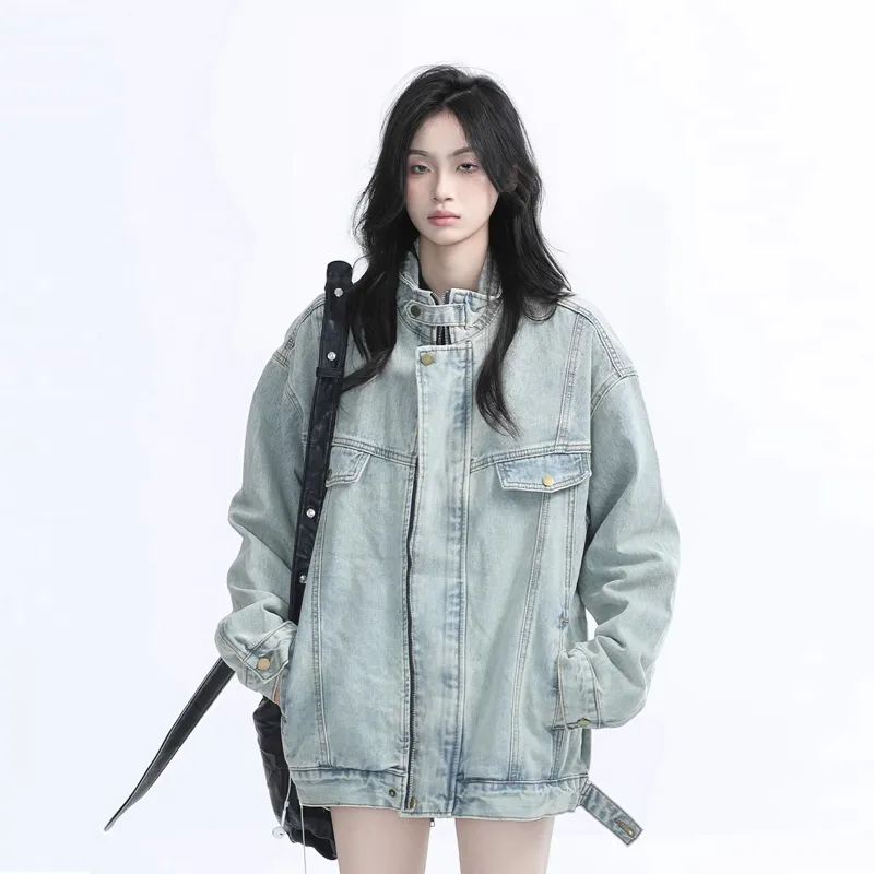 NEVER RULE Denim Jackets Unisex-7