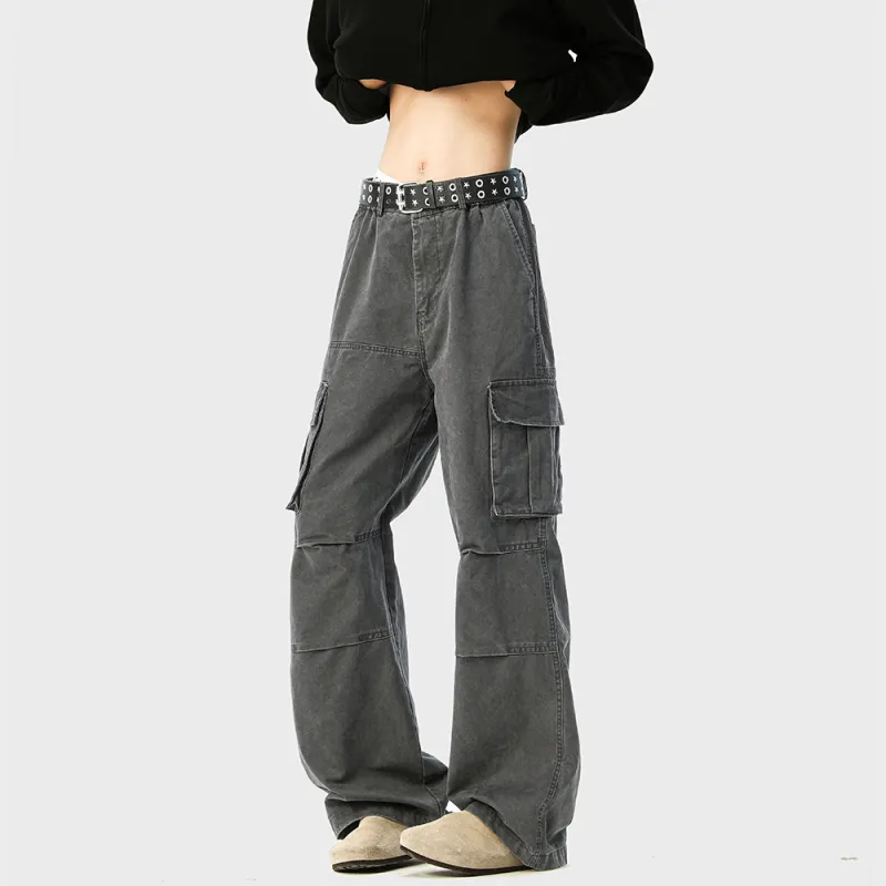 NEVER RULE Casual Pants Unisex Apricot-12