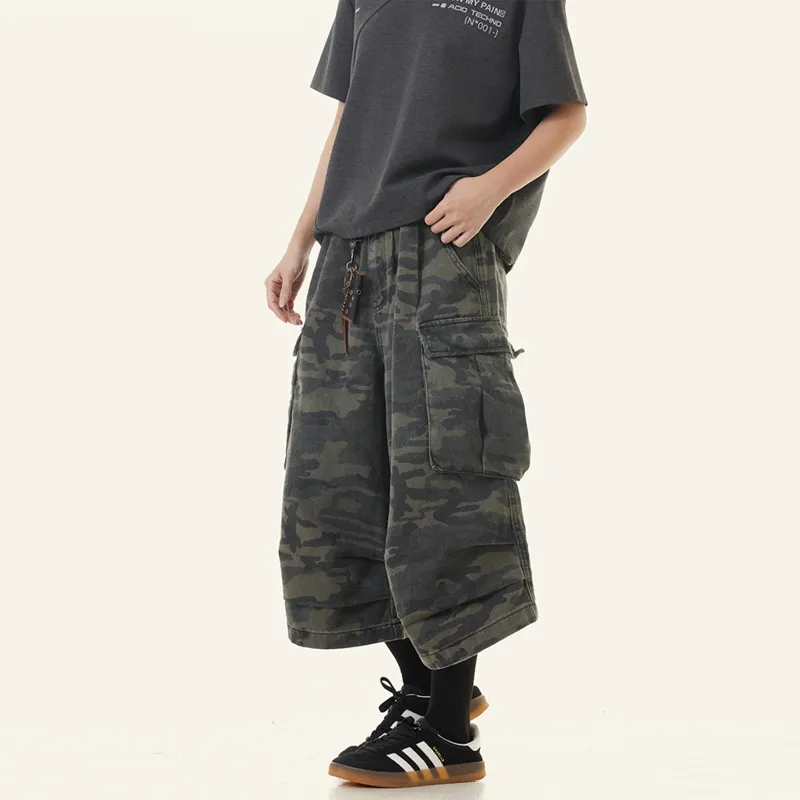 NEVER RULE Casual Shorts Unisex Camouflage-3