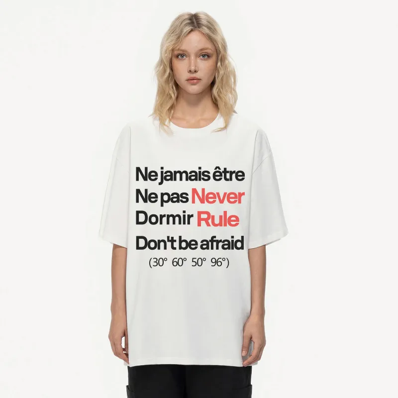 NEVER RULE T Shirts Unisex-9