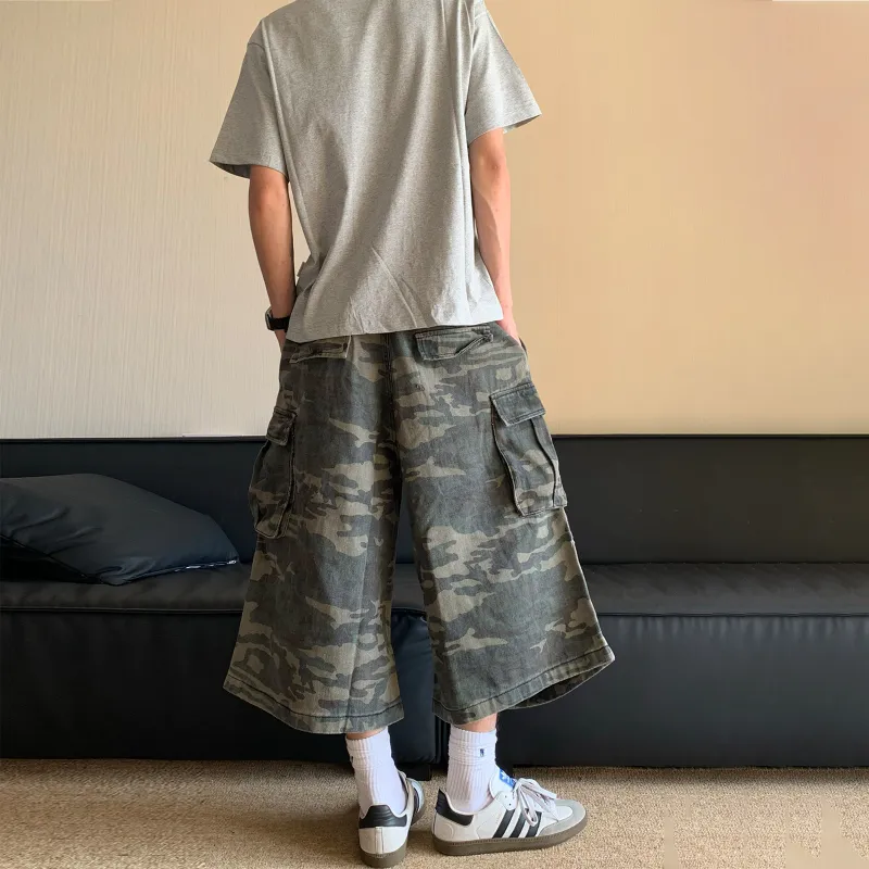 NEVER RULE Casual Shorts Unisex Camouflage-3