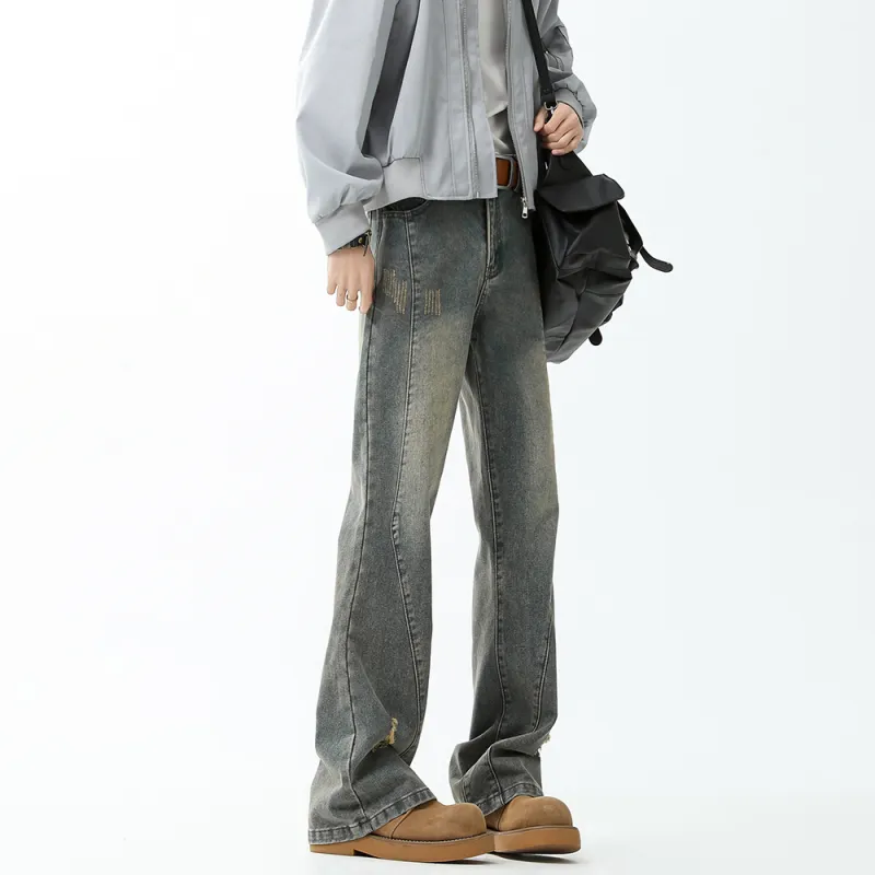 NEVER RULE Jeans Unisex Vintage Black-9