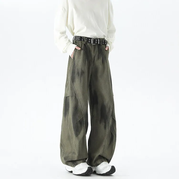 NEVER RULE Casual Pants Unisex Khaki-7