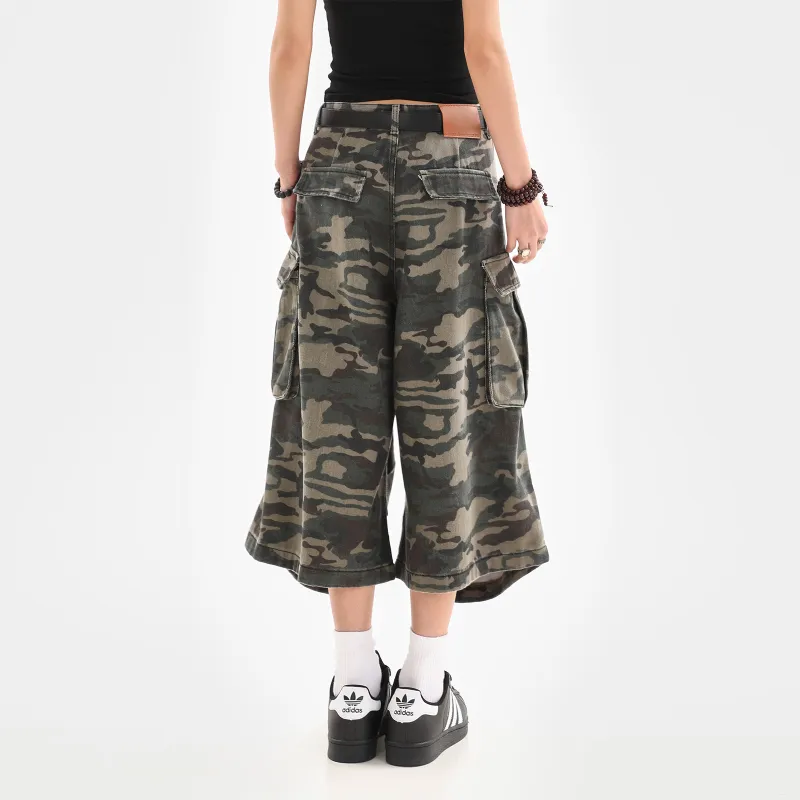 NEVER RULE Casual Shorts Unisex Camouflage-1