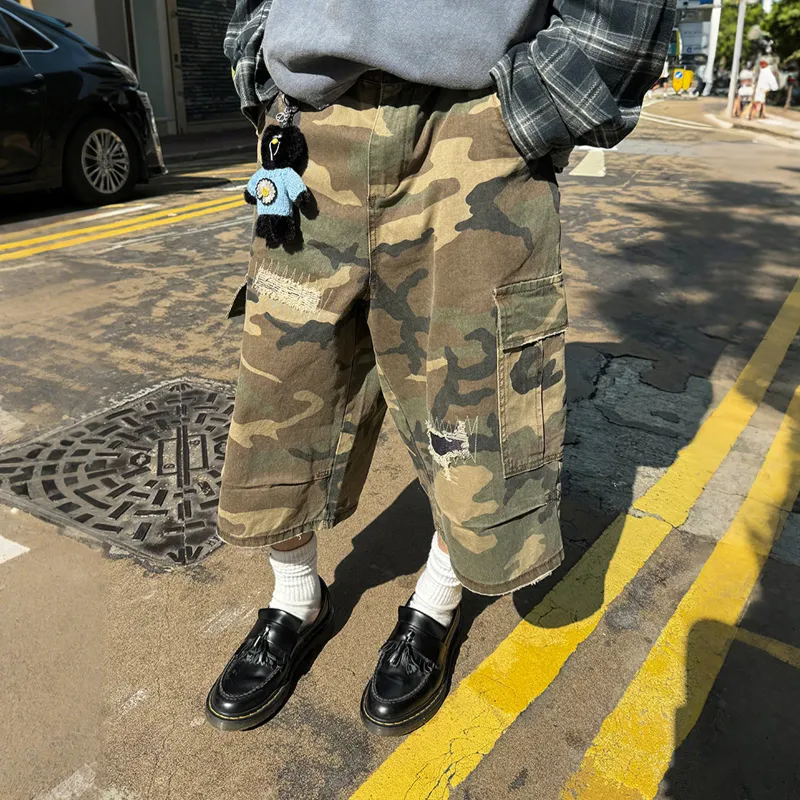 NEVER RULE Cargo Shorts Unisex Camouflage-4