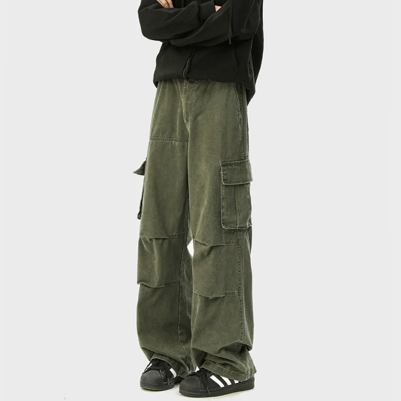 NEVER RULE Casual Pants Unisex Apricot-8