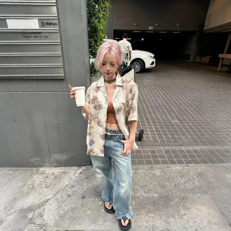 TESTUNG Shirt Unisex Paris Apricot-1
