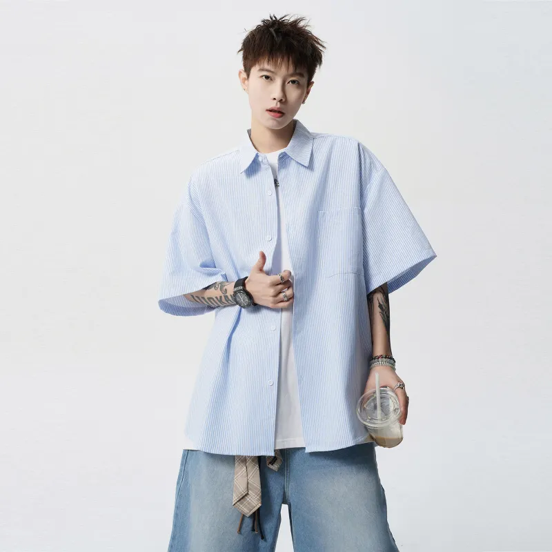NEVER RULE Shirt Unisex Youth Blue-3
