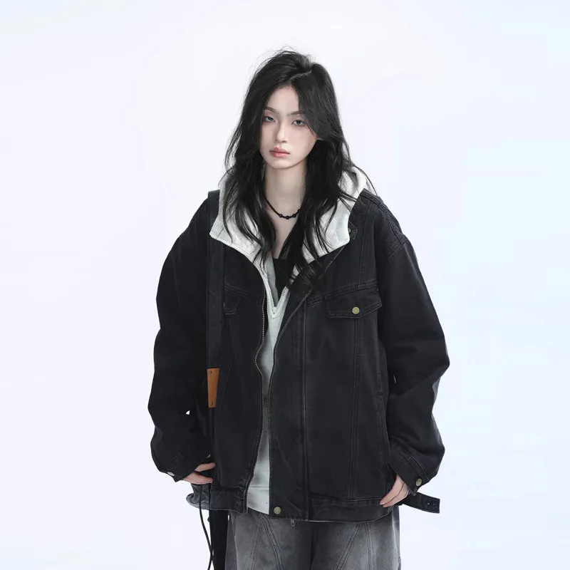 NEVER RULE Denim Jackets Unisex-1