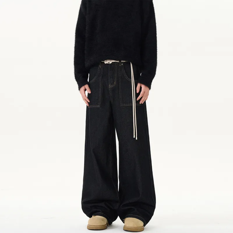 NEVER RULE Jeans Unisex Matte Black-3