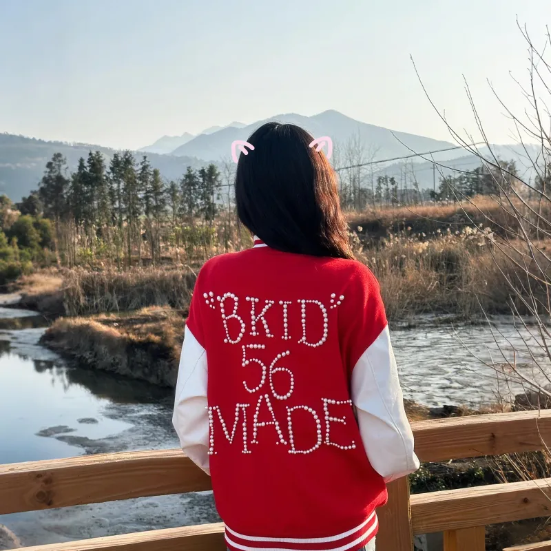 NEVER RULE Jackets Unisex Red-3