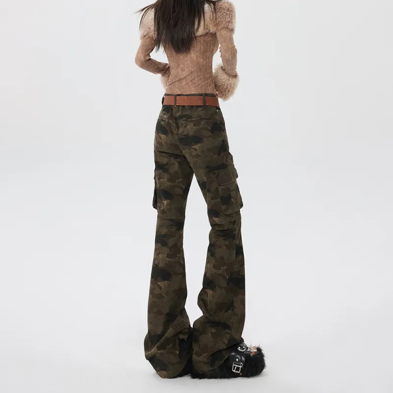 NEVER RULE Casual Pants Unisex Camouflage-3