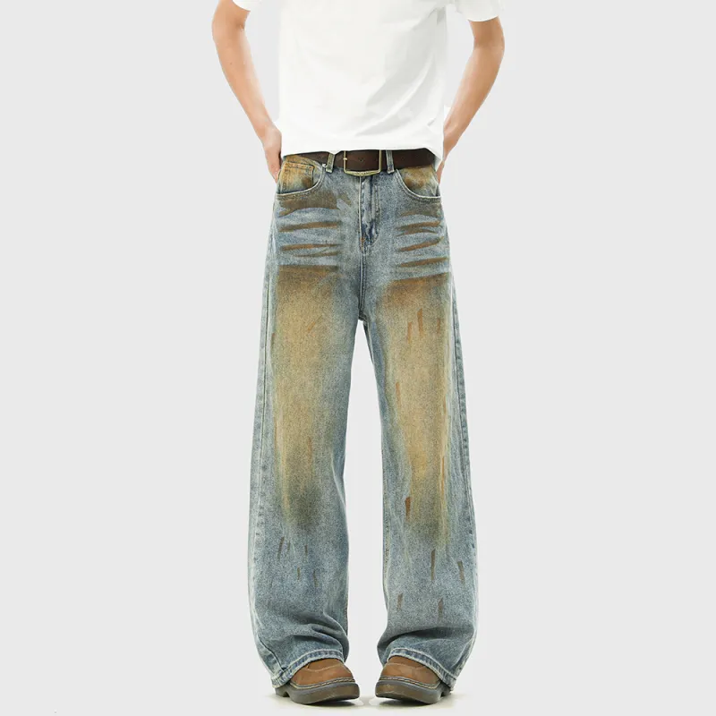NEVER RULE Jeans Unisex Dark Blue-5