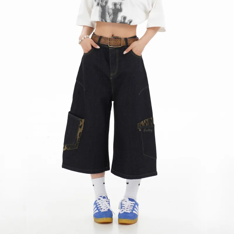 NEVER RULE Denim Shorts Unisex-6