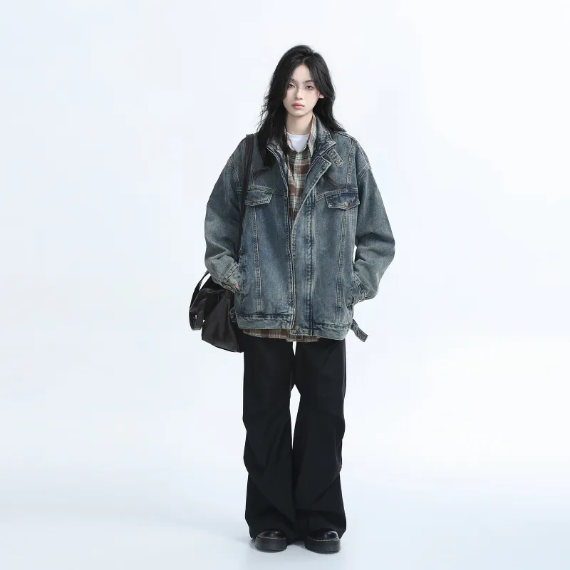 NEVER RULE Denim Jackets Unisex-3