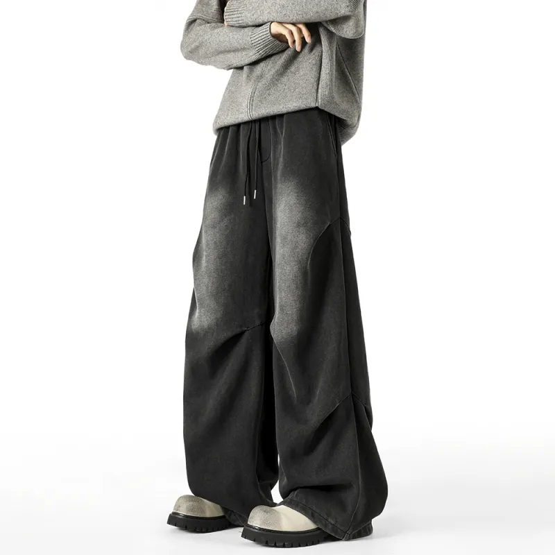 NEVER RULE Casual Pants Unisex Black-1
