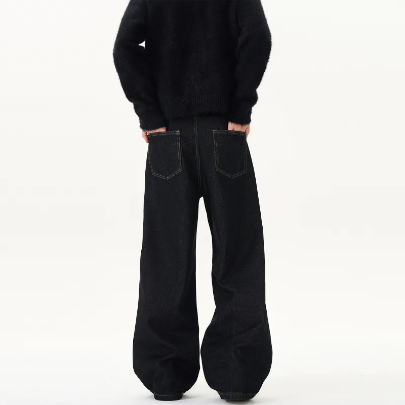 NEVER RULE Jeans Unisex Matte Black-1