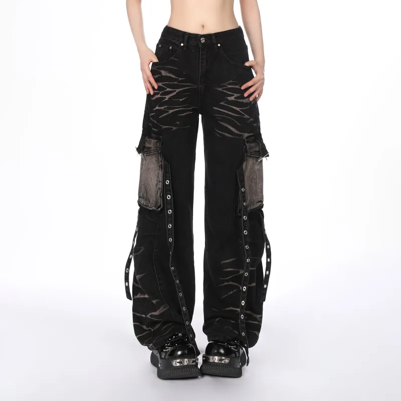 TESTUNG Jeans Unisex Black-2