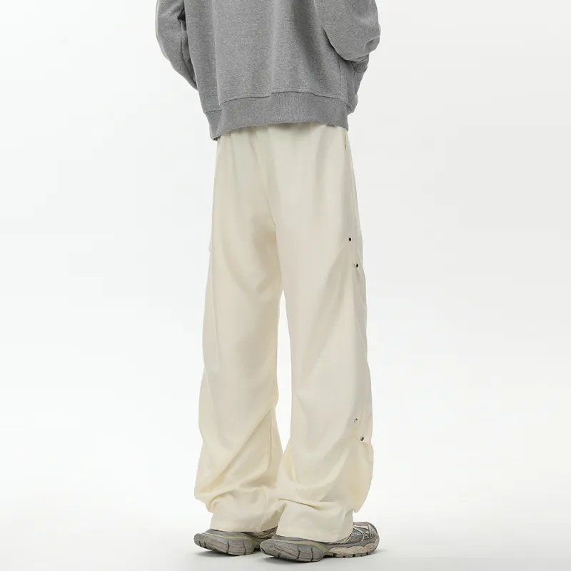 NEVER RULE Casual Pants Unisex Blue-5