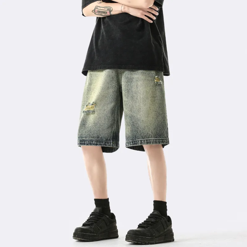 DIDTEK Denim Shorts Women's Yellow Mud-4