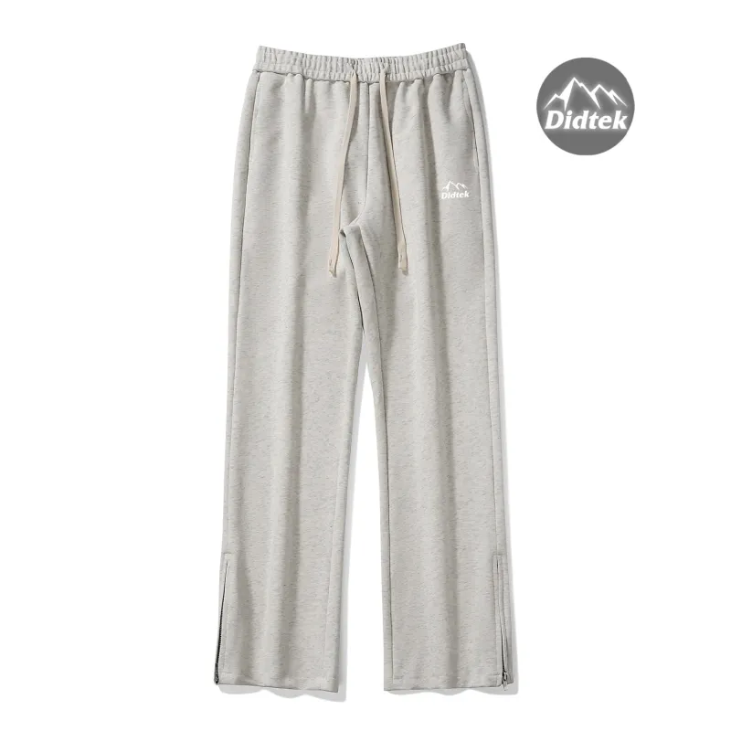 DIDTEK Casual Pants Unisex White Gray-1