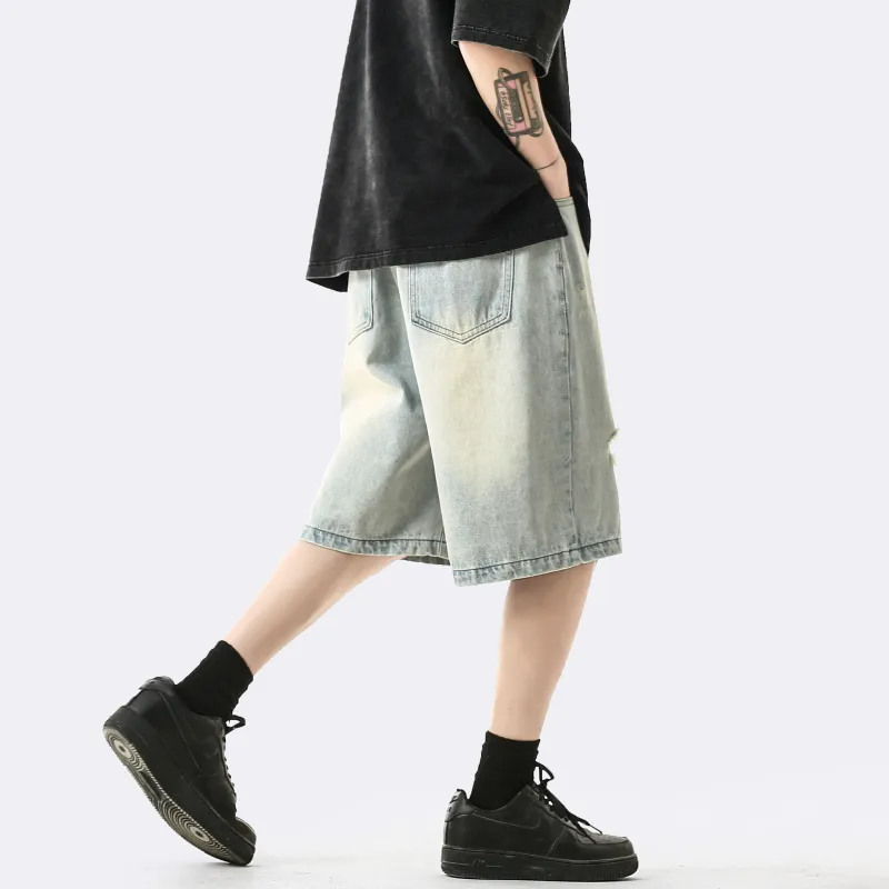 DIDTEK Denim Shorts Women's Yellow Mud-33