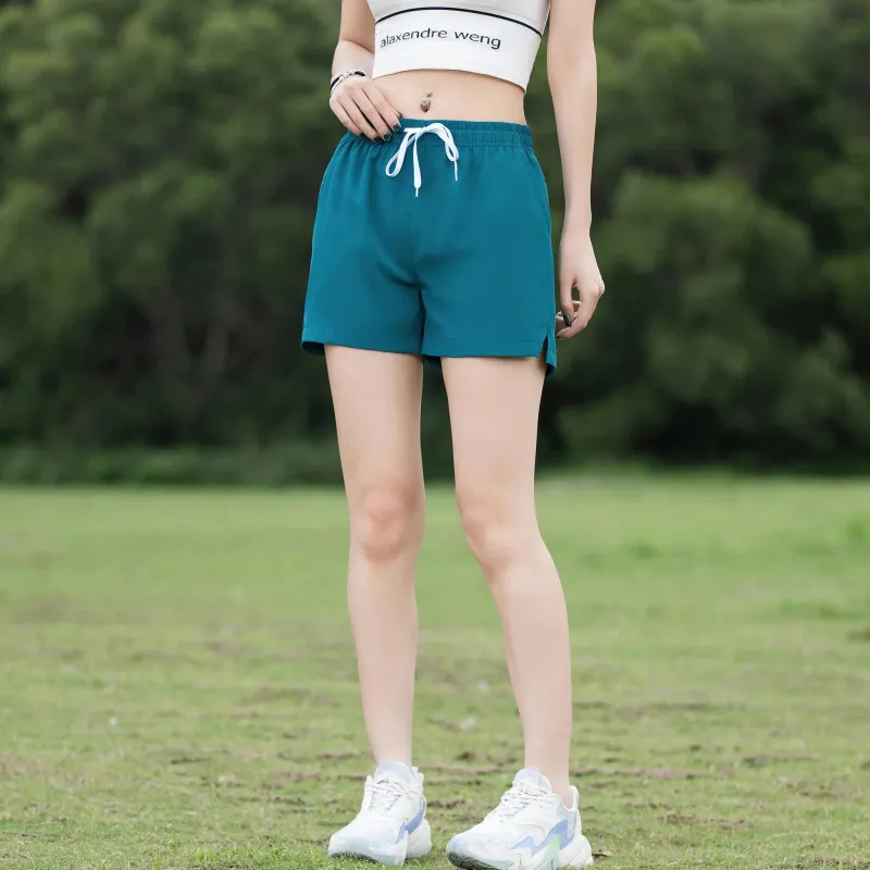 WHELVE Casual Shorts Unisex Black-10