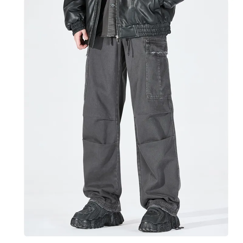 WHELVE Cargo Pants Unisex Black-11