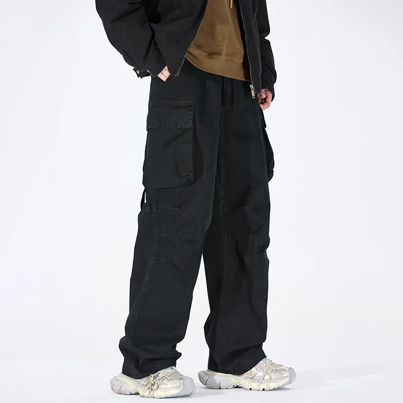 WHELVE Casual Pants Unisex Khaki-8