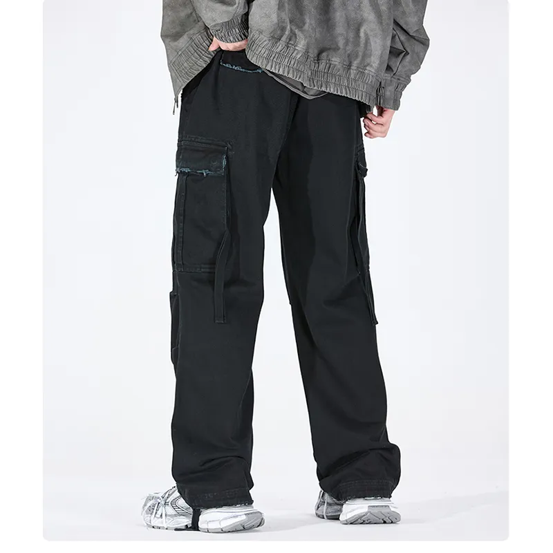 WHELVE Cargo Pants Unisex Black-6