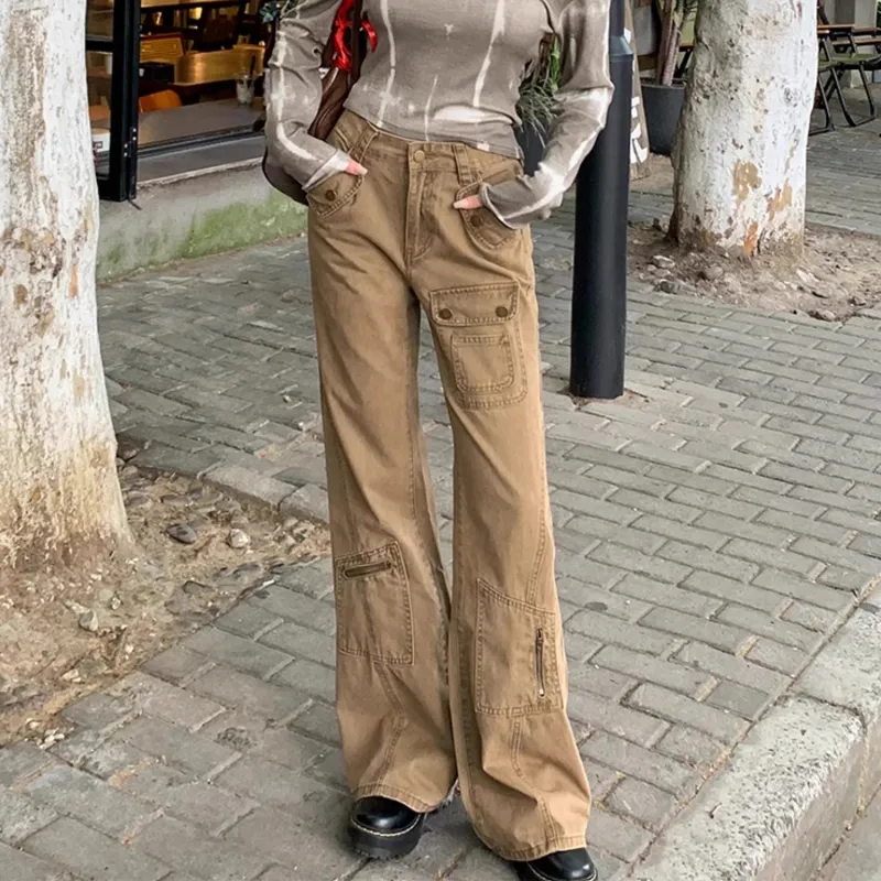 WHELVE Jeans Unisex Brown-2