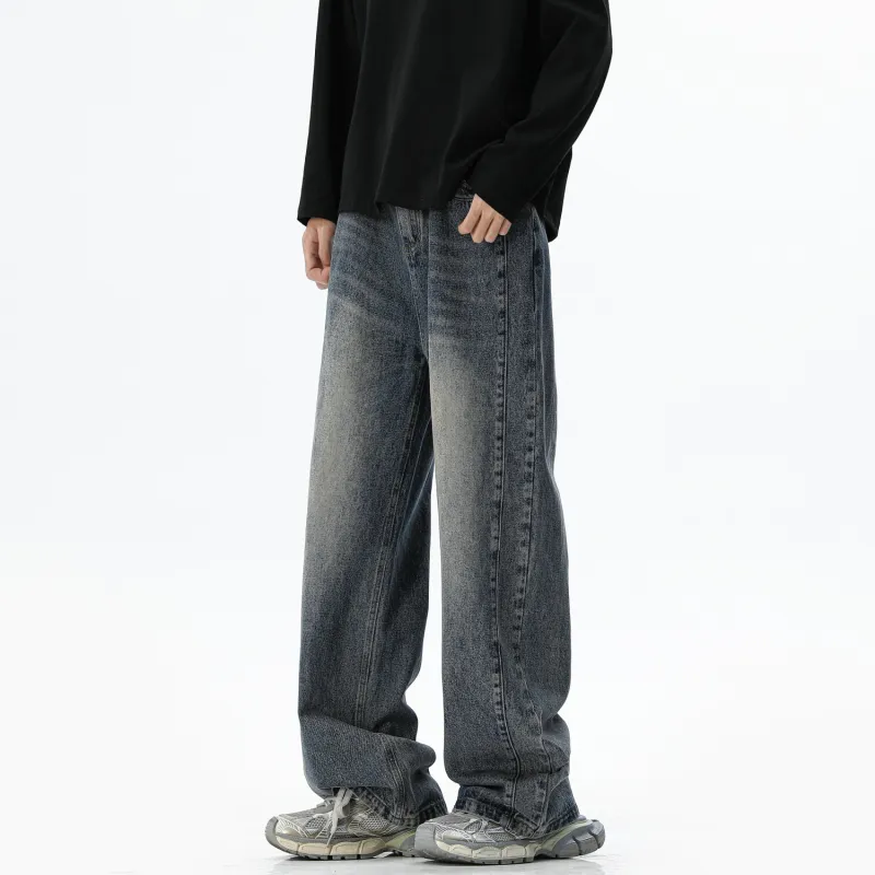 American Vintage Luxury Streetwear Multi Craft Design Versatile Jeans Unisex-8