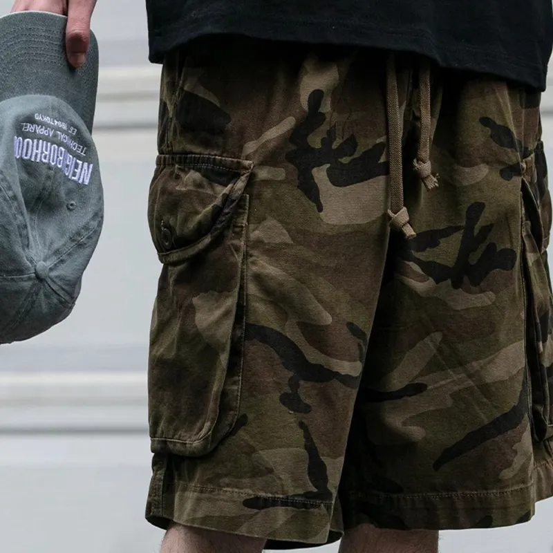 WHELVE Cargo Shorts Unisex Camouflage-2