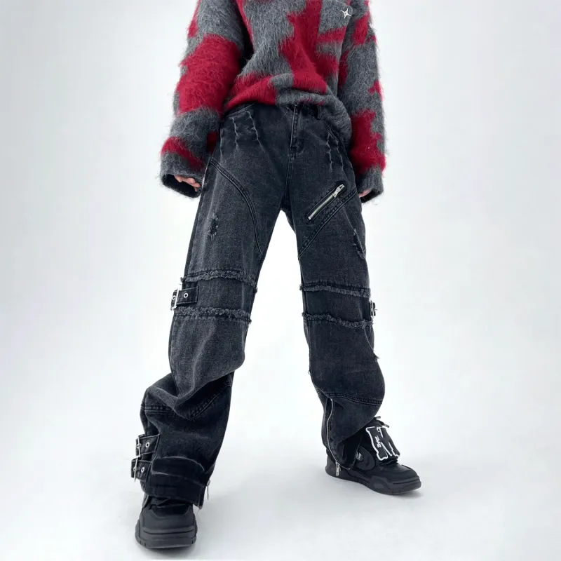 WHELVE Jeans Unisex Black-2