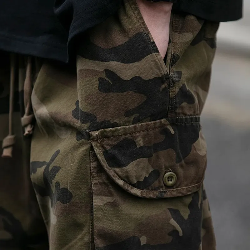 WHELVE Cargo Shorts Unisex Camouflage-1