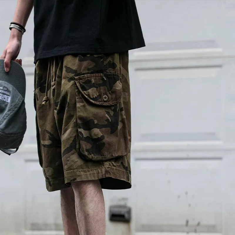 WHELVE Cargo Shorts Unisex Camouflage-6
