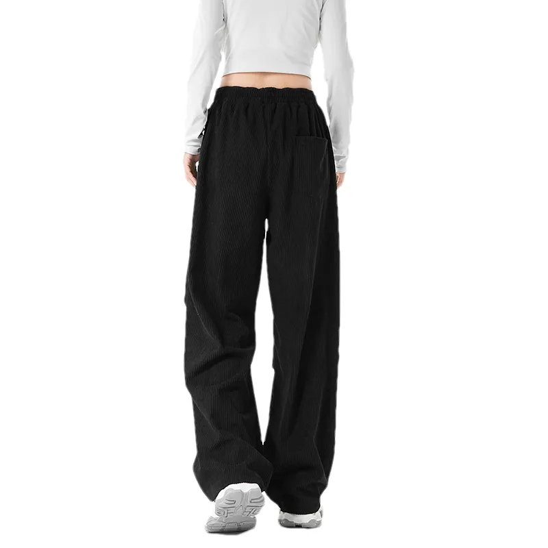 WHELVE Casual Pants Unisex Black-1