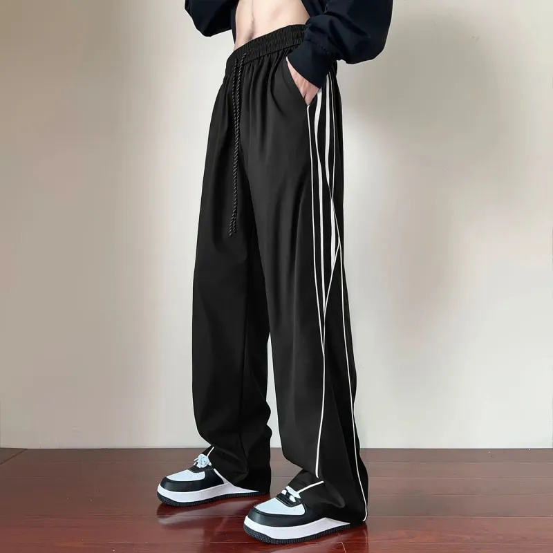 WHELVE Casual Pants Unisex Black-2