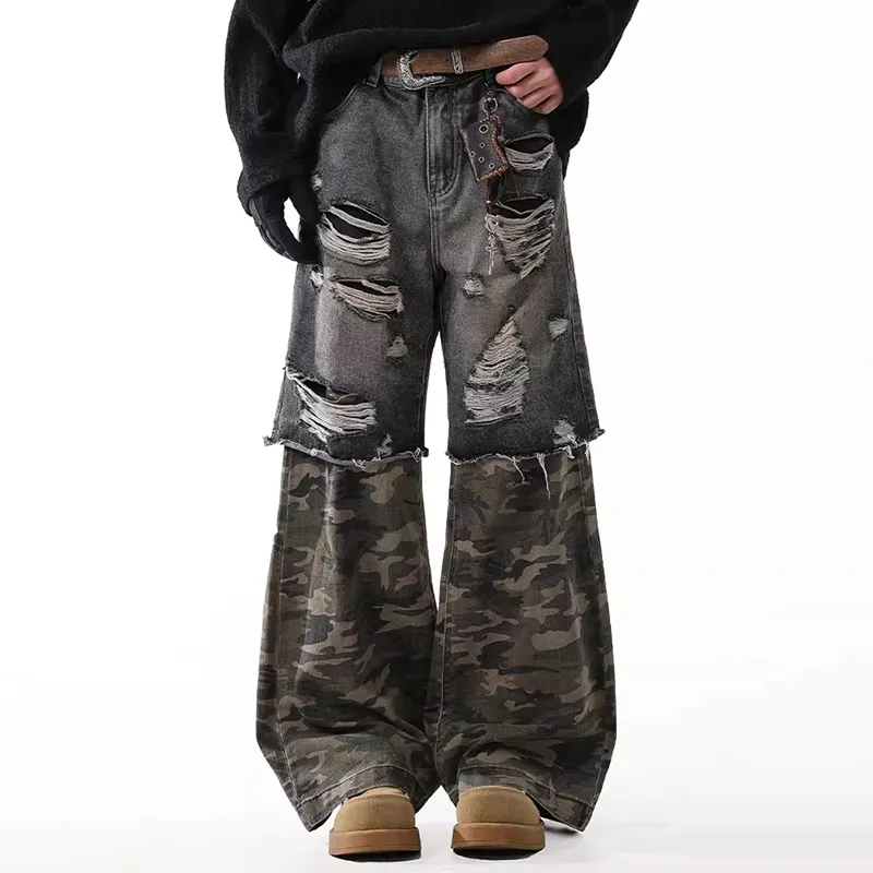 WHELVE Jeans Unisex Camouflage-0